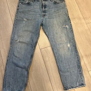 Everlane Distressed Light Blue Women's Jeans